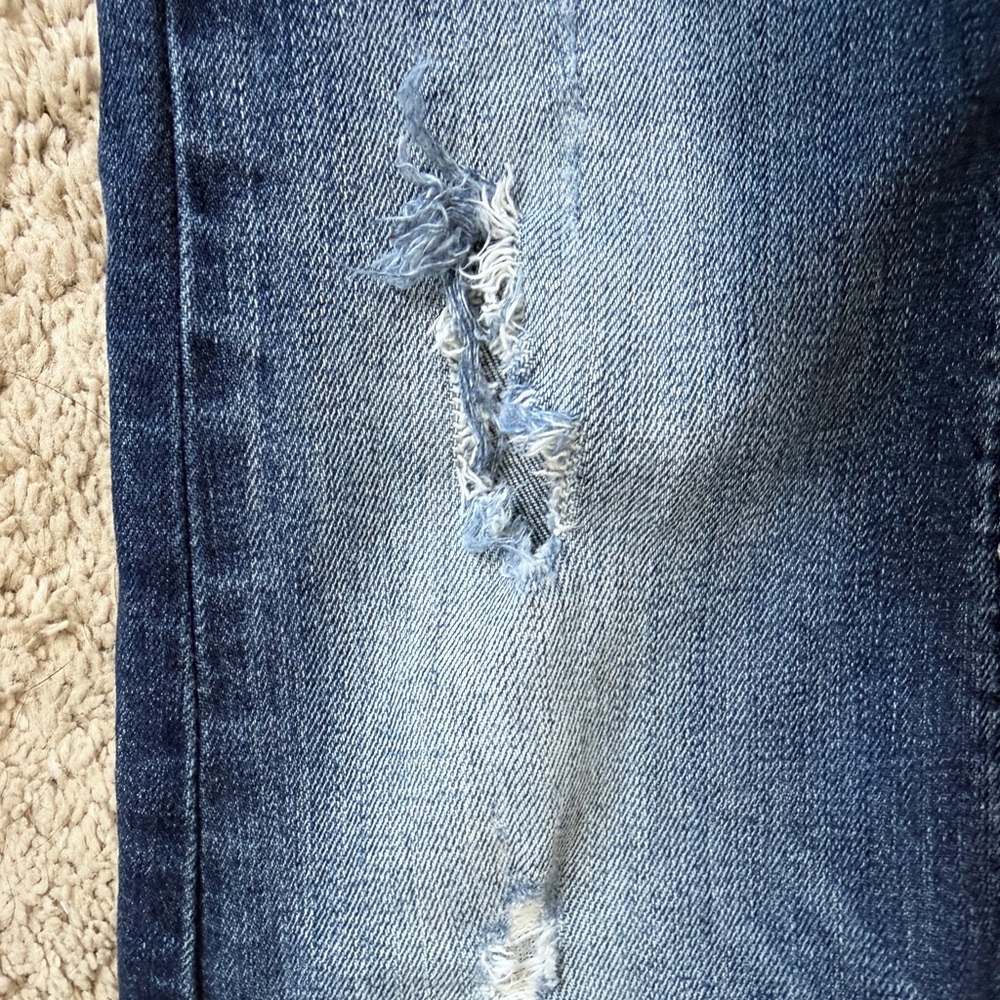 Rock Revival Jeans Womens Size 25 Drew Distressed Low Rise Y2K Medium Blue Denim - Picture 10 of 12